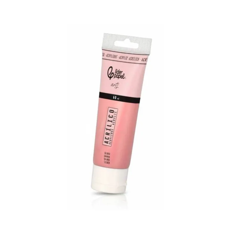 PINTURA ACRILICA LIDERPAPEL TUBO DE PLASTICO DE 60 ML COLOR SALMON