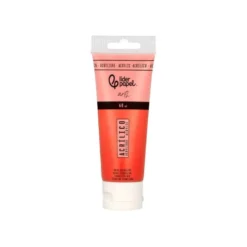 PINTURA ACRILICA LIDERPAPEL TUBO DE PLASTICO DE 60 ML COLOR ROJO BERMELLON