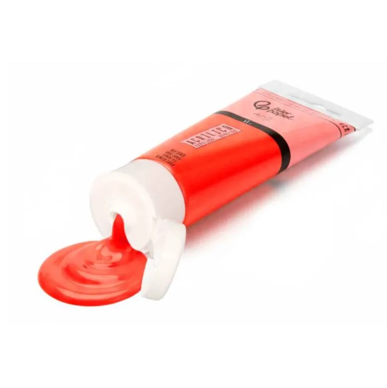 PINTURA ACRILICA LIDERPAPEL TUBO DE PLASTICO DE 60 ML COLOR ROJO CARMIN