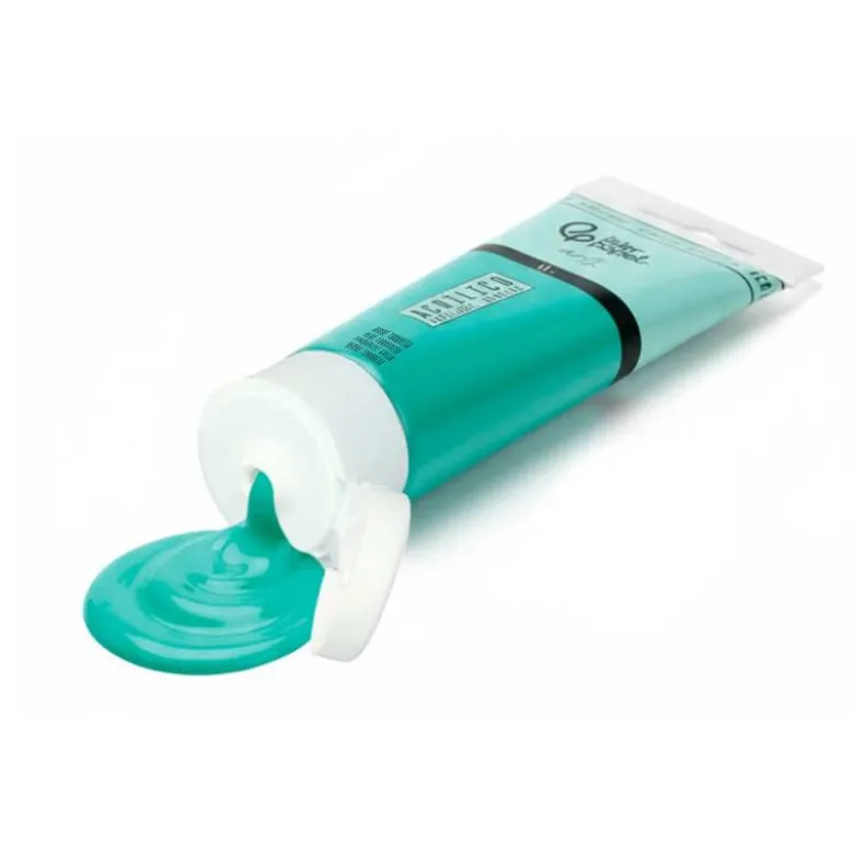 PINTURA ACRILICA LIDERPAPEL TUBO DE PLASTICO DE 60 ML COLOR VERDE TURQUESA