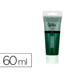 PINTURA ACRILICA LIDERPAPEL TUBO DE PLASTICO DE 60 ML COLOR VERDE OLIVA