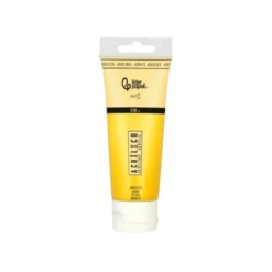 PINTURA ACRILICA LIDERPAPEL TUBO DE PLASTICO DE 120 ML COLOR AMARILLO