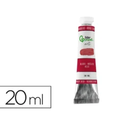 PINTURA AL OLEO LIDERPAPEL TUBO DE ALUMINIO DE 20 ML COLOR ROJO BURDEOS