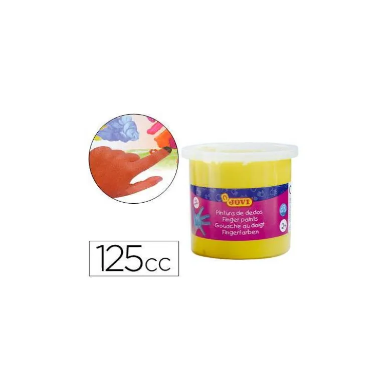 Pintura de dedos Jovi 125 cc color amarillo