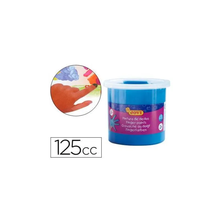 Pintura de dedos Jovi 125 cc color azul