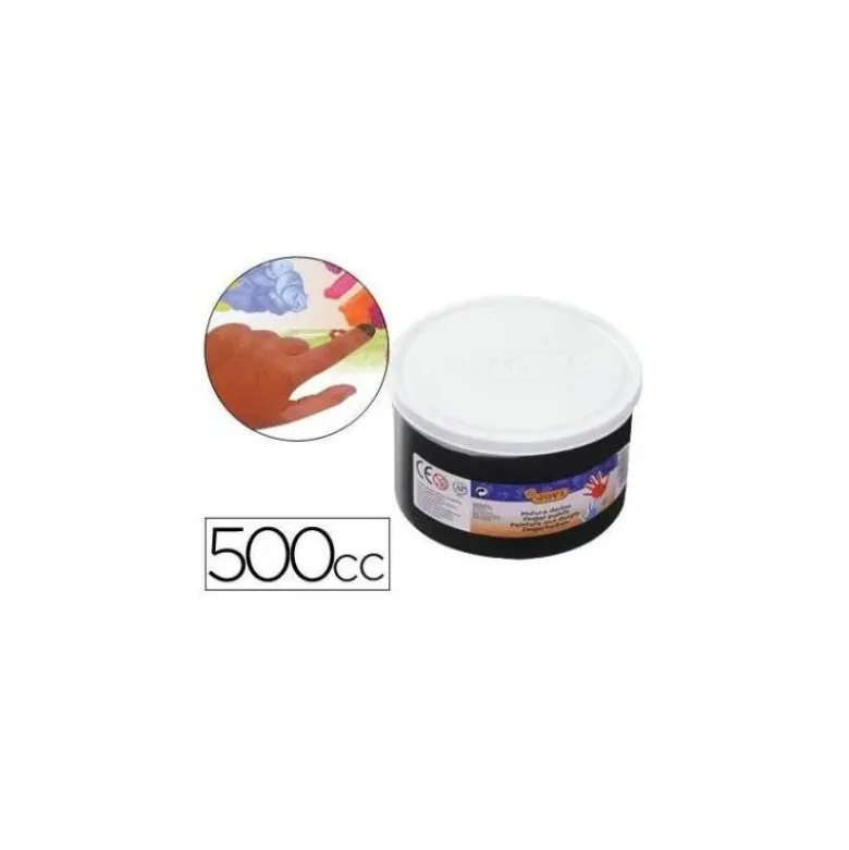 Pintura de dedos Jovi 500 cc color negro