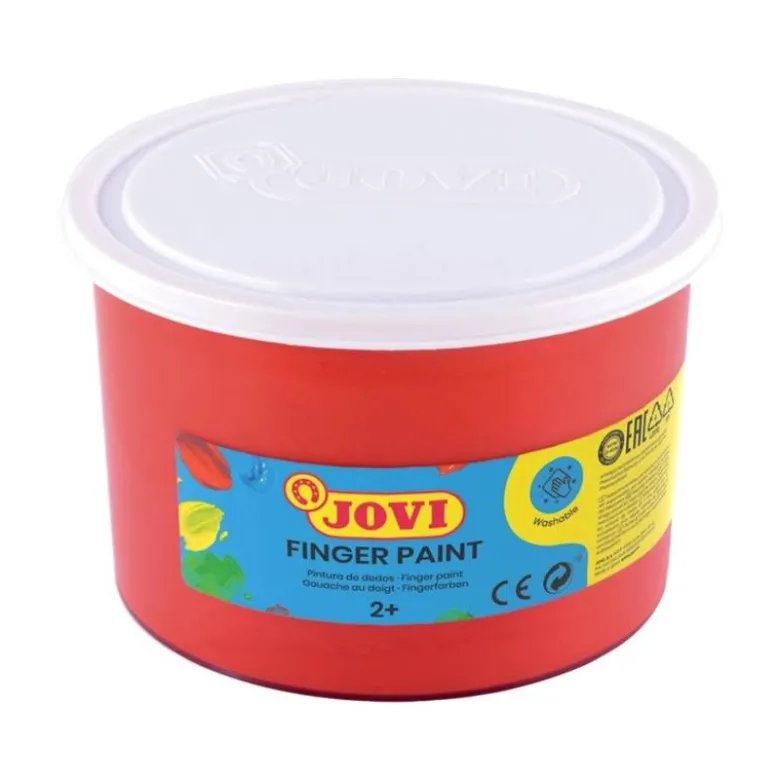 Pintura de dedos Jovi 500 cc color rojo