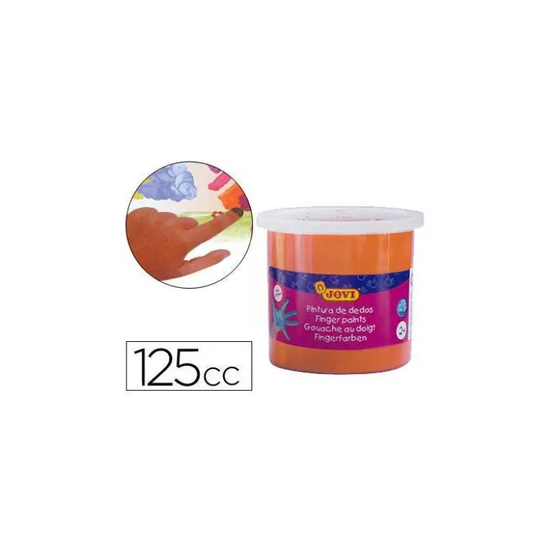 Pintura de dedos Jovi 125 cc color naranja