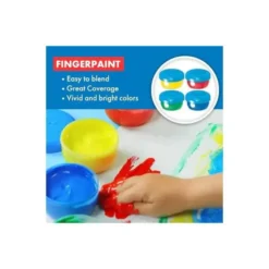 Pintura de Dedos Maped Color Peps de Colores Surtidos Caja de 4 botes de 80gr