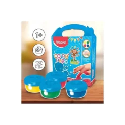 Pintura de Dedos Maped Color Peps de Colores Surtidos Caja de 4 botes de 80gr