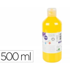 PINTURA DEDOS LIDERPAPEL BOTELLA DE 500 ML AMARILLO