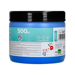 PINTURA DEDOS LIDERPAPEL TARRINA DE 500 ML AZUL