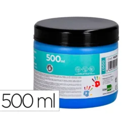 PINTURA DEDOS LIDERPAPEL TARRINA DE 500 ML AZUL