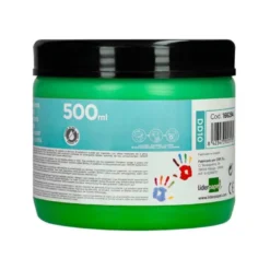 PINTURA DEDOS LIDERPAPEL TARRINA DE 500 ML VERDE