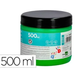 PINTURA DEDOS LIDERPAPEL TARRINA DE 500 ML VERDE