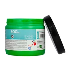 PINTURA DEDOS LIDERPAPEL TARRINA DE 500 ML VERDE