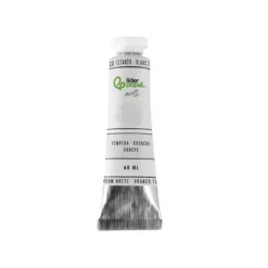 PINTURA GOUACHE/TEMPERA LIDERPAPEL TUBO DE ALUMINIO DE 60 ML COLOR BLANCO TITANIO