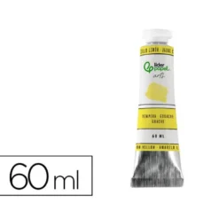 PINTURA GOUACHE/TEMPERA LIDERPAPEL TUBO DE ALUMINIO DE 60 ML COLOR AMARILLO LIMON