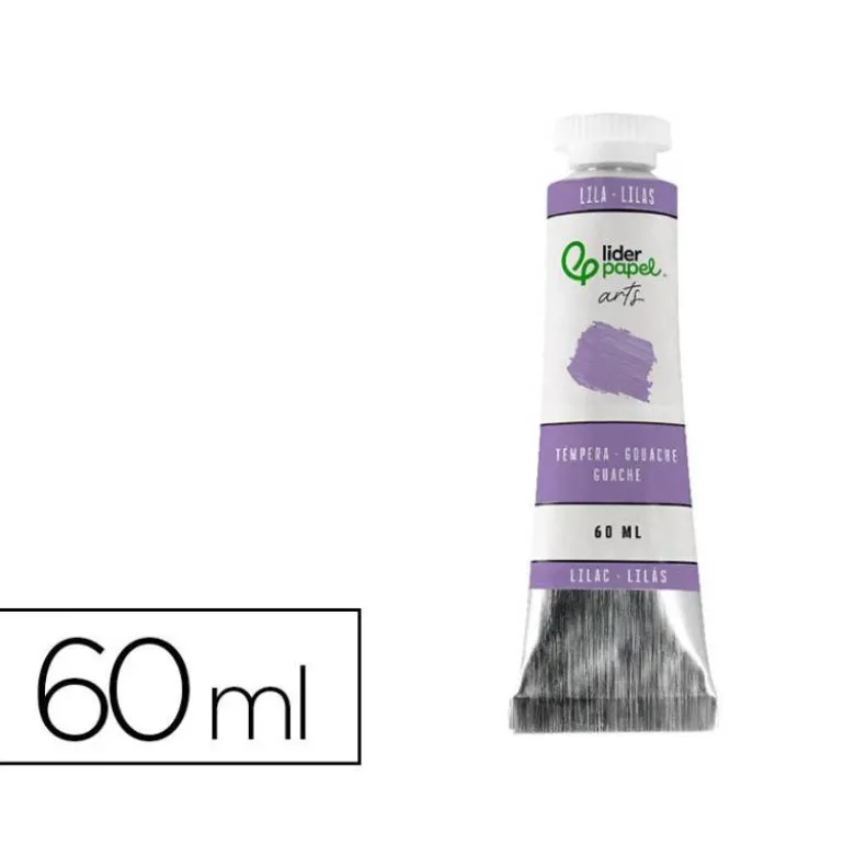 PINTURA GOUACHE/TEMPERA LIDERPAPEL TUBO DE ALUMINIO DE 60 ML COLOR LILA