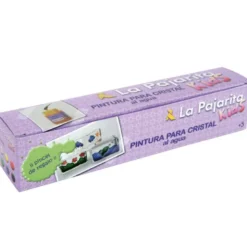 Pintura laca cristal La Pajarita set de 6 colores surtidos +pincel