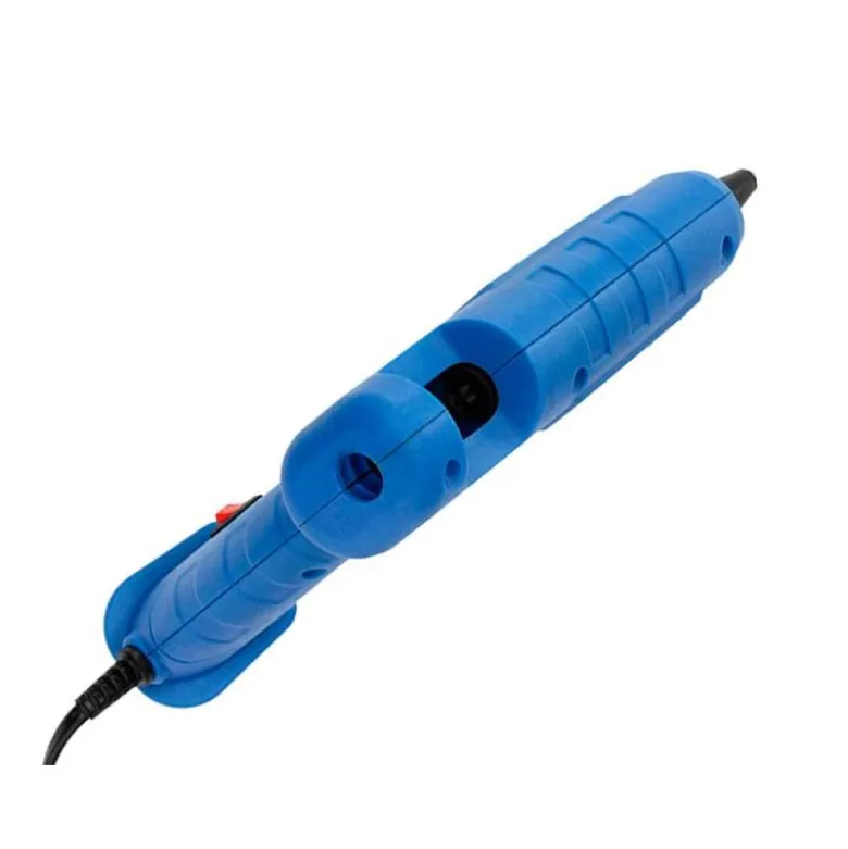 PISTOLA TERMOFUSIBLE LIDERPAPEL DE 100 W CON GATILLO DISPENSADOR Y 2 BARRAS DE REPUESTO DE 11 MM