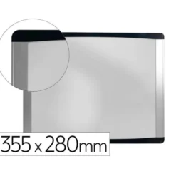 PIZARRA BLANCA BI-OFFICE INKA MAGNETICA ACERO LACADO MARCO DE ALUMINIO 355X280 CM