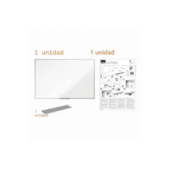 PIZARRA BLANCA NOBO ESSENCE ACERO VITRIFICADO MAGNETICA 600X450 MM