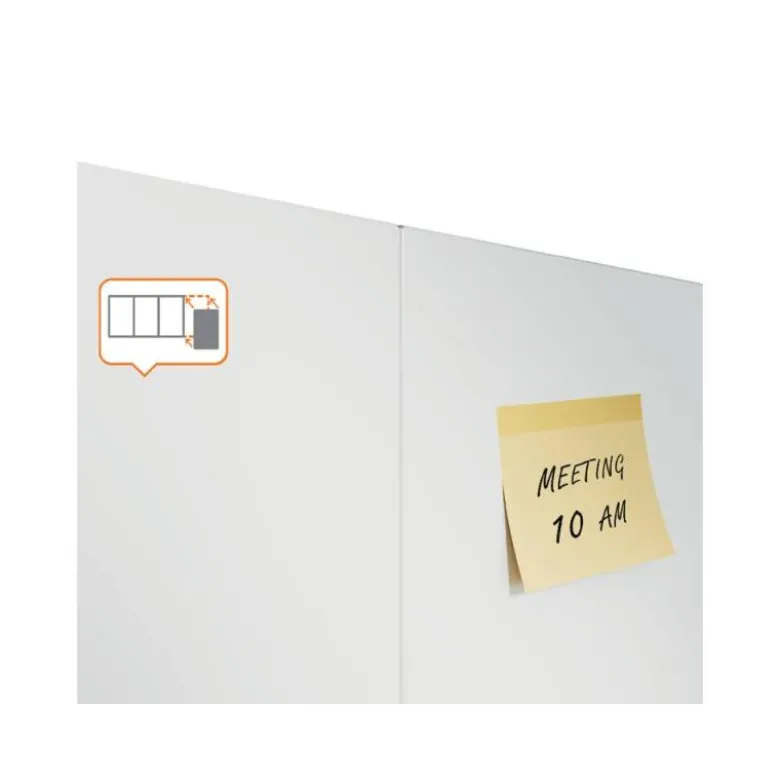 PIZARRA BLANCA NOBO INFINITY SIN MARCO ACERO LACADO MAGNETICO 900X600 MM