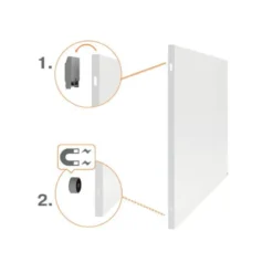 PIZARRA BLANCA NOBO INFINITY SIN MARCO ACERO LACADO MAGNETICO 900X600 MM