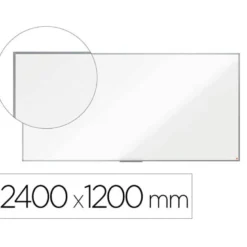 PIZARRA BLANCA NOBO PREMIUM PLUS MELAMINA MAGNETICA 2400X1200 MM