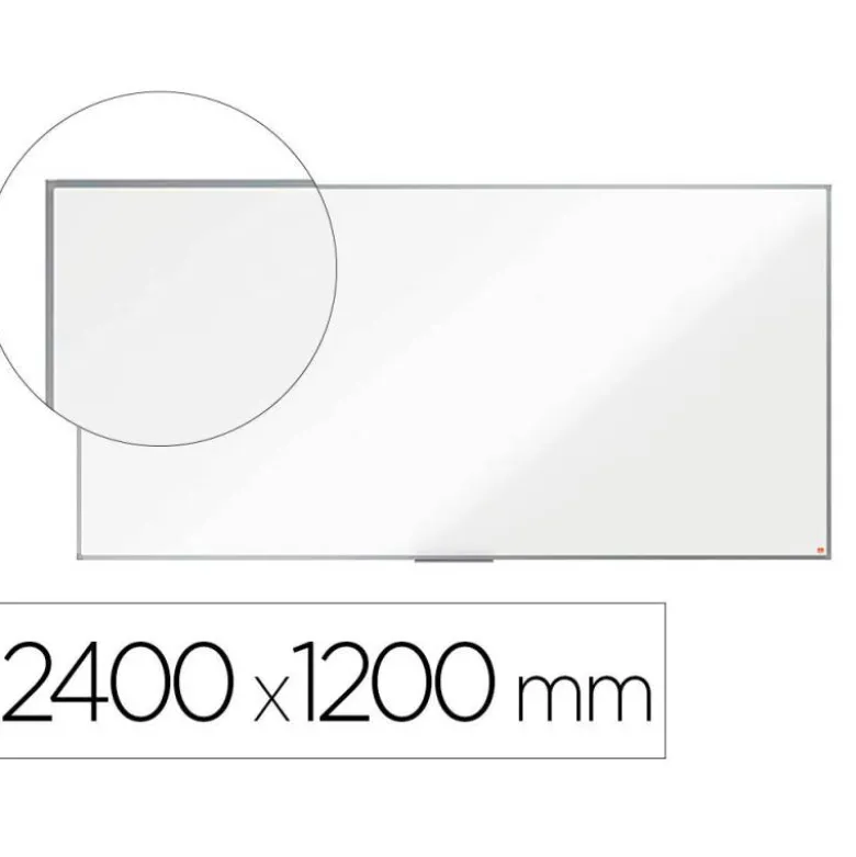 PIZARRA BLANCA NOBO PREMIUM PLUS MELAMINA MAGNETICA 2400X1200 MM