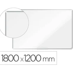 PIZARRA BLANCA NOBO PREMIUM PLUS ACERO LACADO MAGNETICA 1800X1200 MM