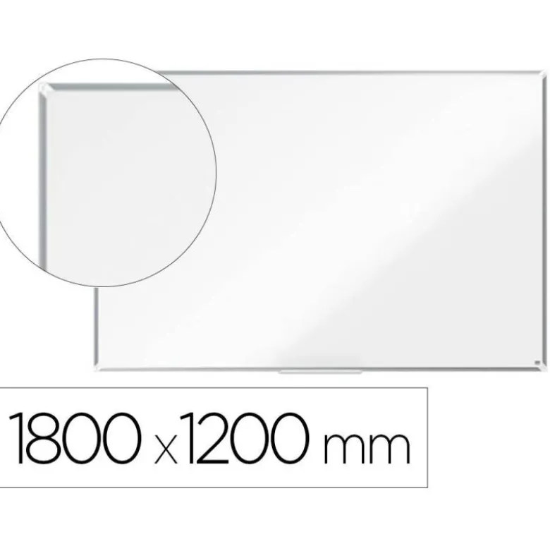 PIZARRA BLANCA NOBO PREMIUM PLUS ACERO LACADO MAGNETICA 1800X1200 MM