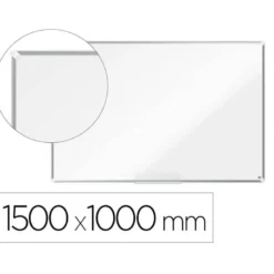 PIZARRA BLANCA NOBO PREMIUM PLUS ACERO LACADO MAGNETICA 1500X1000 MM