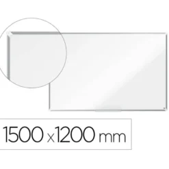 PIZARRA BLANCA NOBO PREMIUM PLUS MELAMINA MAGNETICA 1500X1200 MM