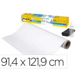 PIZARRA BLANCA POST-IT SUPER STICKY FLEX ROLLO ADHESIVO REMOVIBLE 91,4X121,9 CM