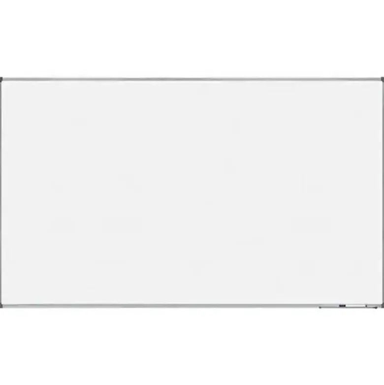 PIZARRA BLANCA ROCADA LACADA MAGNETICA MARCO ALUMINIO CON CANTONERAS 120X200 CM