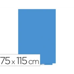 PIZARRA BLANCA ROCADA LACADA MAGNETICA MODULAR SIN MARCO COLOR AZUL 75X115 CM