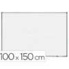 PIZARRA BLANCA ROCADA LACADA MAGNETICA MARCO ALUMINIO CON CANTONERAS 100X150 CM