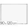 PIZARRA BLANCA ROCADA LACADA MAGNETICA MARCO ALUMINIO CON CANTONERAS 90X120 CM