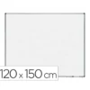 PIZARRA BLANCA ROCADA LACADA MAGNETICA MARCO ALUMINIO CON CANTONERAS 120X150 CM