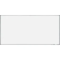PIZARRA BLANCA ROCADA LACADA MAGNETICA MARCO ALUMINIO CON CANTONERAS 120X240 CM