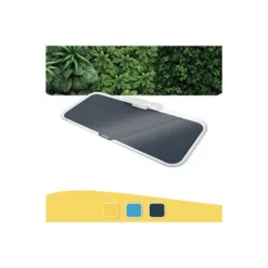 PIZARRA LEITZ COSY SOBREMESA CRISTAL CON ROTULADOR Y BORRADOR COLOR GRIS 463X195X90 MM