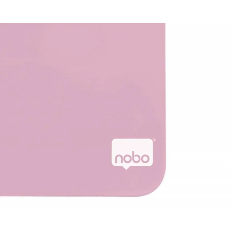 PIZARRA NOBO MAGNETICA PARA EL HOGAR COLOR ROSA 360X360 MM