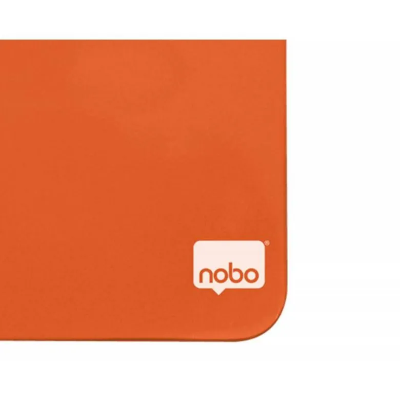 PIZARRA NOBO MAGNETICA PARA EL HOGAR COLOR NARANJA 360X360 MM