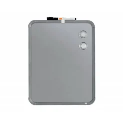 PIZARRA NOBO MAGNETICA PARA EL HOGAR ACERO MARCO SLIM PLATA 280X360 MM