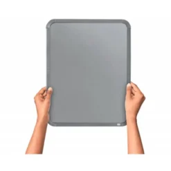 PIZARRA NOBO MAGNETICA PARA EL HOGAR ACERO MARCO SLIM PLATA 280X360 MM