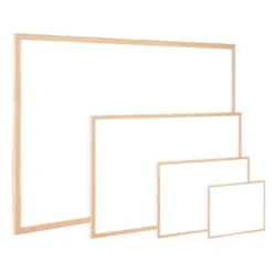 Pizarra Blanca de Melamina con marco de madera 120x90 Q-Connect