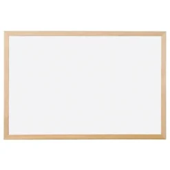 Pizarra Blanca de Melamina con marco de madera 120x90 Q-Connect
