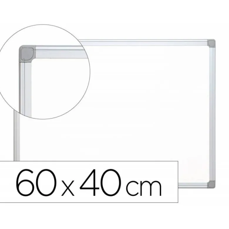 Pizarra Blanca de Melamina con marco de aluminio 60x40 Q-Connect